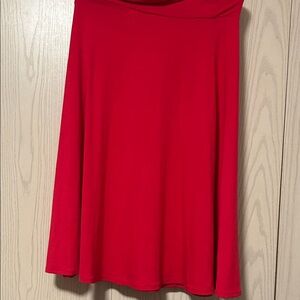 Alpine Vibrant Red A-Line Skirt
